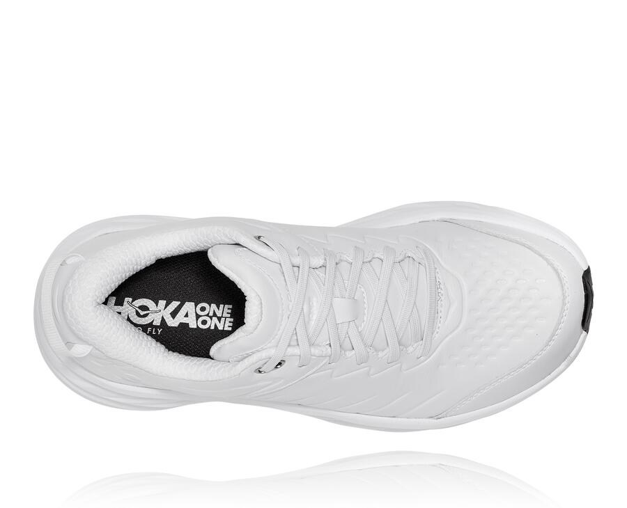 Hoka Australia One One Bondi Sr - Mens Running Shoes White - IBMOX-0824